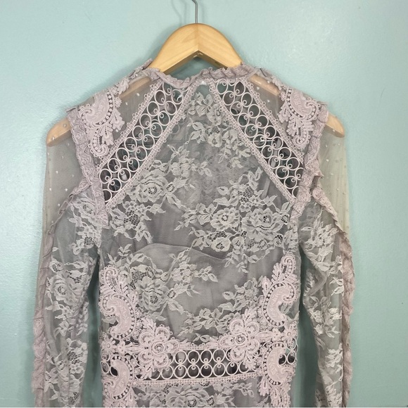 Zimmermann Stranded Lace Dress Floral Sz 4 - Picture 9 of 10